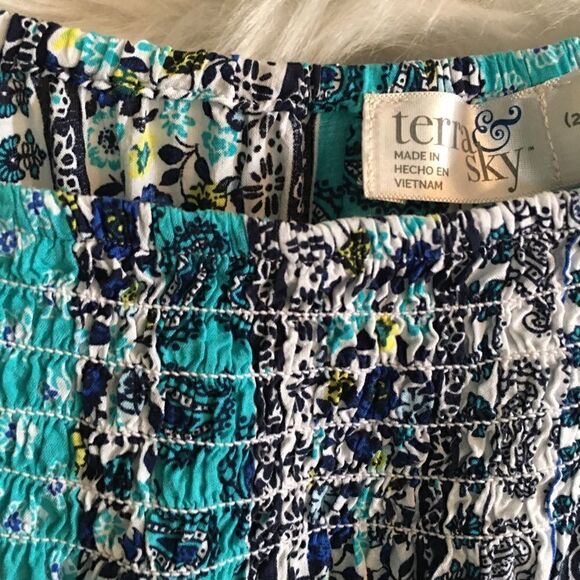 Plus size 3X on off shoulder Rayon ruffle sleeve Top - Picture 5 of 6